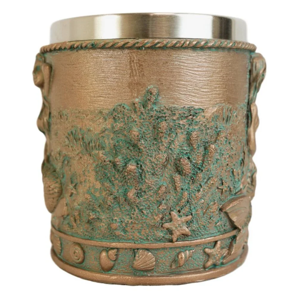 Rustic Nautical Ocean Coral Reef Mermaid With Seashells Coffee Tea Mug - Picture 6 of 7